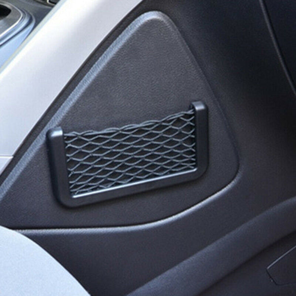 1 Set Car Net Bag Phone Holder Storage Pocket Organizer for Phone Wallet Keys