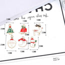 11pcs Enamel Charms Christmas Tree/Santa Claus/Moon Beads Pendant Xmas Decor HQ