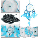 Five-rings Blue Dream Catcher Wall Hanging Home Car Decor Craft