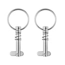 4x Stainless Steel Quick Release Pin w/ Ring 6.3X40mm for Marine Hardware