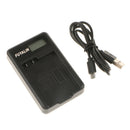 EN-EL15 Battery and Smart LCD Display USB Charger for Nikon D750 D7200 D7000