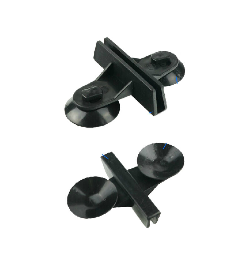 5pcs X Black Plastic Divider Sheet Holder Suction Cups for Aquarium Fish Tank TE