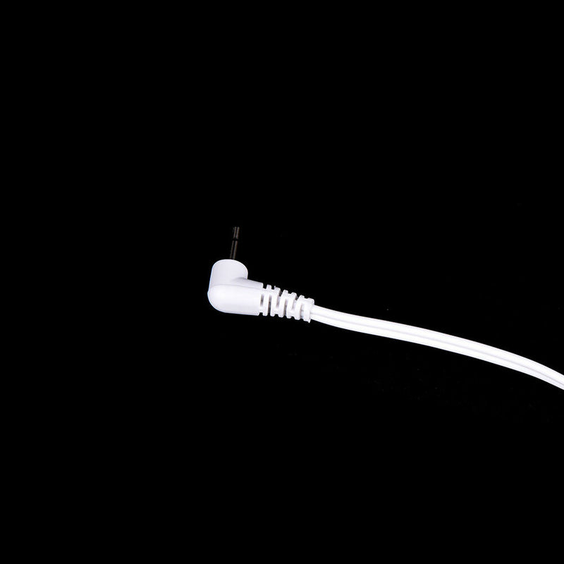 Electrode Lead Wires with 2 Ear Clips for Tens Machine Massager 2.5m_shN`US