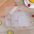 4Pcs Reusable Silicone Stretch Lids Bowl Food Cover Vacuum Wrap Seal Food Cove-