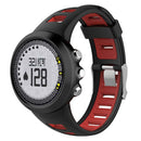 Silicone Bracelet Durable Strap Band for Suunto Quest M1 M2 M4 M5(Black+Red)