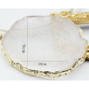 Agate Palette Crystal Pad Party Drink Coaster Art Crafts 4 Colors white