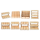 DIY Wooden Paint Rack Ink Storage Organizer 2-layer 12-grid