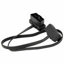 Car Elbow Obd2 16 Pin Male To Female Flat Diagnostic Extension Cable Connec