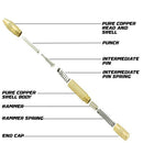 8 Center Drill Kits With Automatic Center Punch, Self-Centering Hinge Tappe D1R2