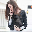 Women Rivet PU Leather Satchel Crossbody Bag Sling Messenger Shoulder Bags