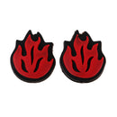 2 Piece Silicone Flame Tennis Racket Shock Absorber Shockproof Damper Red