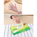 200PCS Plastic Clear Disposable Gloves Garden Restaurant Home Food Baking Tools