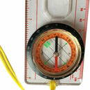5X(Baseplate Ruler Compass Map Scale Magnifier With Strap Camping Hiking OCB6K3)