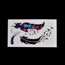 Large Feather Pattern Removable Waterproof Temporary Tattoo Body Arts StickeB3C
