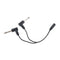 3.5mm mini 1/8" TRS stereo female jack to dual 6.35mm male plug mono TS adapter-