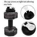 75 Oz (2.2 L) Dumbbell Shaped Water Bottle | Big Capacity | BPA Free | Flip Q8I1