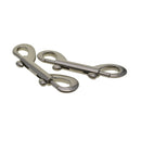 2x Double End Trigger Clip For Hauling Cable Bag Belt Snap Hooks 90x27mm