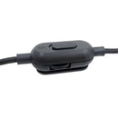 Audio Cable Home Gaming Headset Braided With Mute Function For GPRO X G233 G433