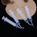 4Pcs Disposable Transparent Dental Irrigation Syringe With Curved Dental Care JS