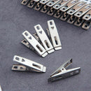 100PCS Clothes Pegs Stainless Steel Clips For Coat Pants Laundry Drying Han