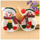 2Pcs Snowman Fork Spoon Holder Pocket Christmas Decor Cutlery Pouch