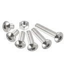 170pcs 304 Stainless Steel M4 Hex Socket Button Head Screw Nut Assortment K F3W5