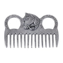 Stainless Steel Polished Horse Pony Grooming Comb Currycomb Accessory