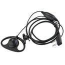 D-shape Earphone Headset Ptt Microphone For  Uv3r Plus, Uv5r, Uv5ra, Uv5rb