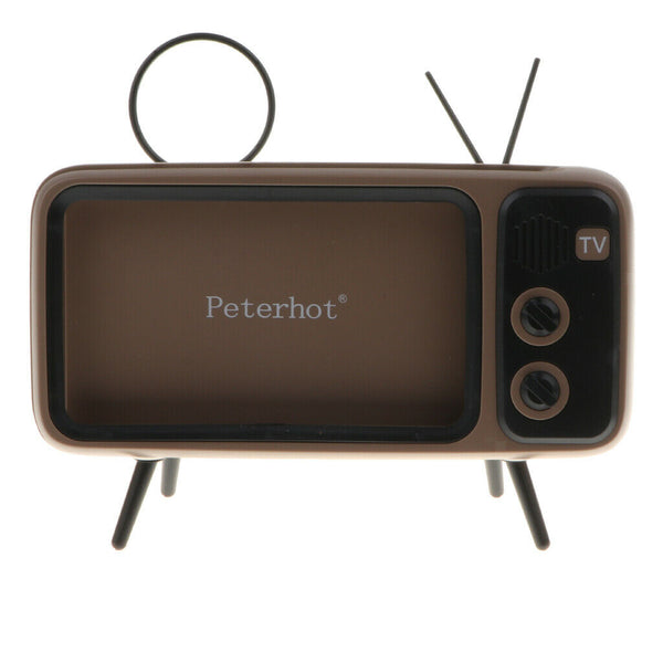 Universal Outdoor Portable Retro TV Style Wireless  Speaker Brown