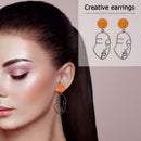 Creative Face Dangle Ear Stud Women Fashion Casual Drop Earrings Jewelry
