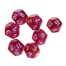 Polyhedral Detail Of The D12 And Fingers 10pcs 12 Sides For The Games Of