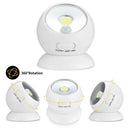 Motion Sensor Light, Wireless 360-Degree Fully-Adjustable Battery Powered C