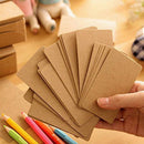 100pcs Blank Kraft paper Business Cards Word Card Message Card DIY Gift Car O2R4