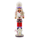 Nutcracker Wooden Santa Claus Toys Ornaments Holiday Decoration for Kids Chidren