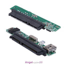 2.5" SATA Female HDD SSD USB 2.0 To 7+15Pin SATA Adapter Converter