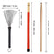 1 Pair 5A Drum Sticks Classic Maple Wood Drumsticks Set 1 Pair Drum Wire Br