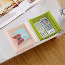 2pcs Slide Kitchen Fridge Freezer Space Saver Organizer Storage Rack(Green)
