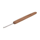 8 Sizes Bamboo Handle Steel Crochet Hooks 1.0-2.75mm U6G3