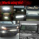 8inch 480W LED Work Light Bar Flood Spot Beam Offroad 4WD SUV Driving Fog La Hn