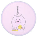 Polyester Cartoon Mini Round Portable Fan Folding Pocket Wallet Handheld Fan BX