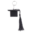 Graduation Plush Dr. Cap Metal Pendant Keychain Doctoral Hat Shaped Charm K T1H2