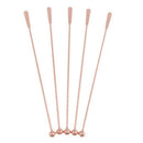 1X(5Pcs Stainless Steel Stirrer Beverage Stirrers Stir Cocktail Swizzle Sti