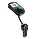 G45 Bluetooth Handsfree Car Kit FM Transmitter MP3 Player QC3.0 USB Charger