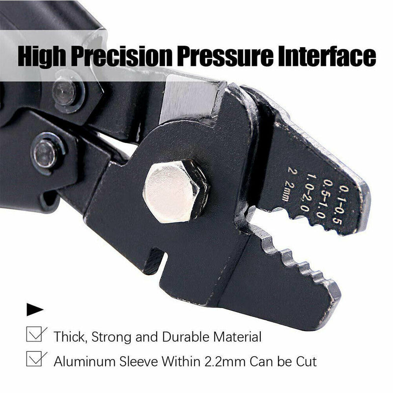 151pcs/set Crimping Tool Kit Carbon Steel Wire Rope Barrel Ferrule Terminal