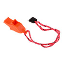 25 packs Orange Whistle & Lanyard Emergency Survival Outdoor Camping w/ Lanyard