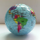 6Pcs/Set Globe Map Golf Balls Color Golf Balls Practice Ball Golf Gift Ball