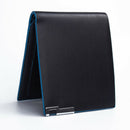 Luxury Men's Bifold ID Card Holder Billfold Purse Wallet Handbag Clutch Bla