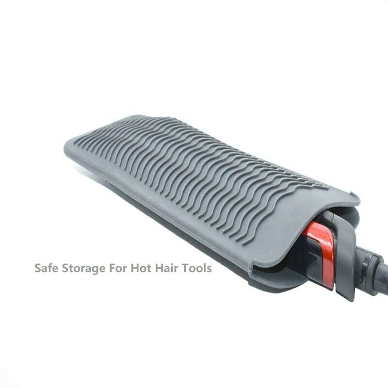 Gray Resistant Silicone Mat Pouch for Flat Iron, Curling Iron,Hot Hair Tool F4R3