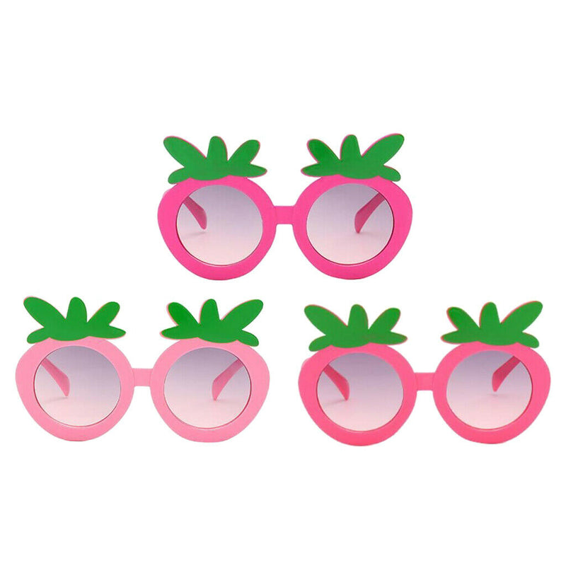 3pcs Kids Lovely Fruit Shape Cartoon Sunglasses Beach Outdoor UV400 Glasses