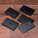 Waterproof Black Plastic Playing Cards Collection Poker Cards Creative Gift 3C